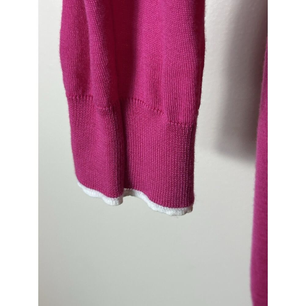 Versace Sweater Womens XXL 48 Fuchsia Pink Greca Logo 046D7422EB728 Luxury Italy - Picture 11 of 11